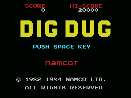 Dig Dug screenshot 2 for MSX